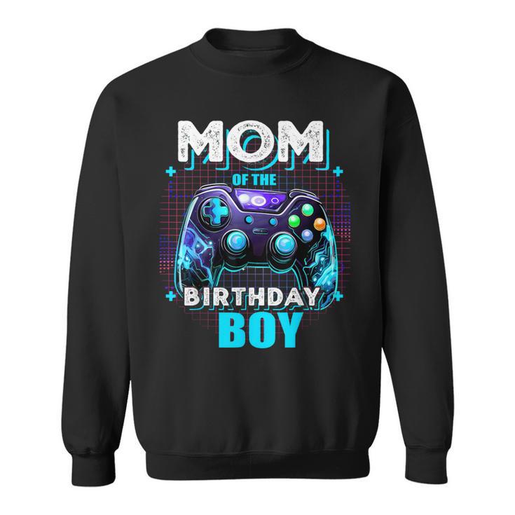 Mom Of The Birthday Boy Matching Video Game Birthday Party Sweatshirt