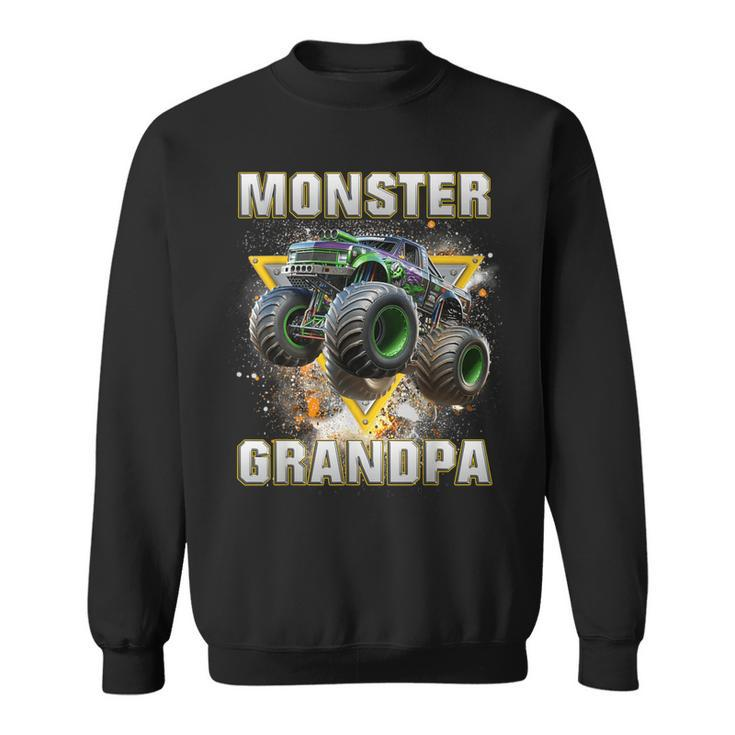 Monster Truck Are My Jam Monster Truck Grandpa Sweatshirt