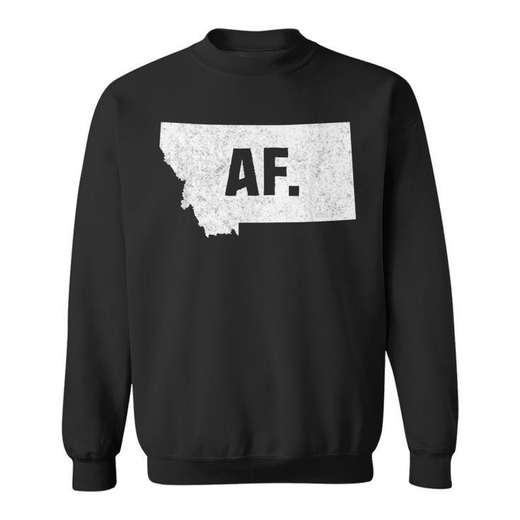Montana Af Distressed Home State Sweatshirt