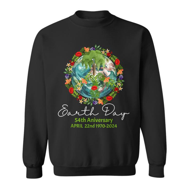 Mother Earth Day 54Th Anniversary 1970 2024 Save Planet Sweatshirt
