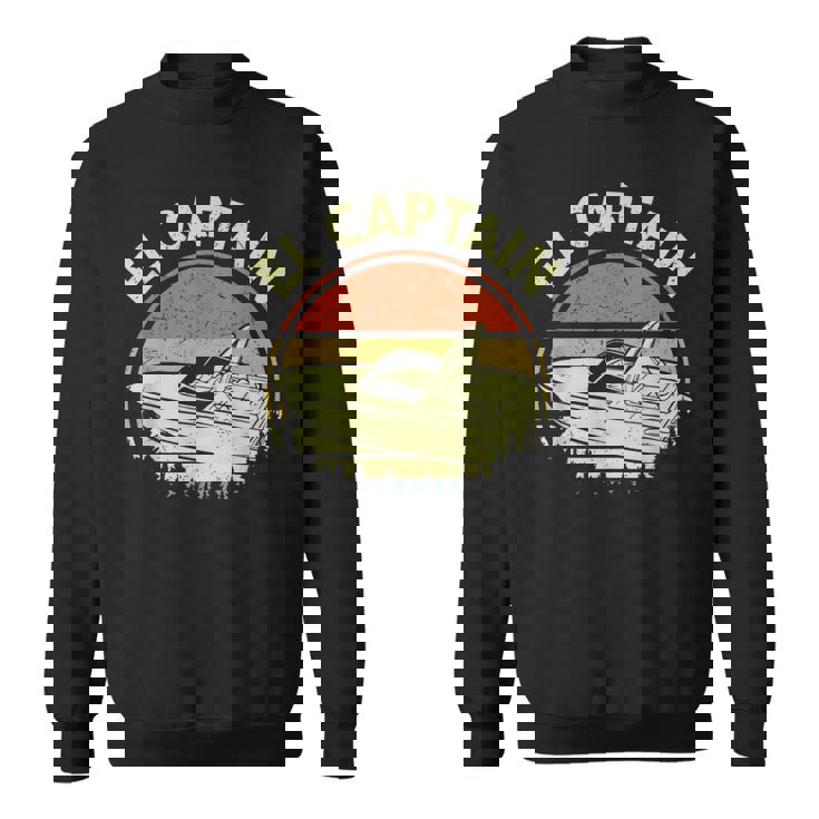 Motor Boat El Captain- Father Day Papa Boating Dad Sweatshirt