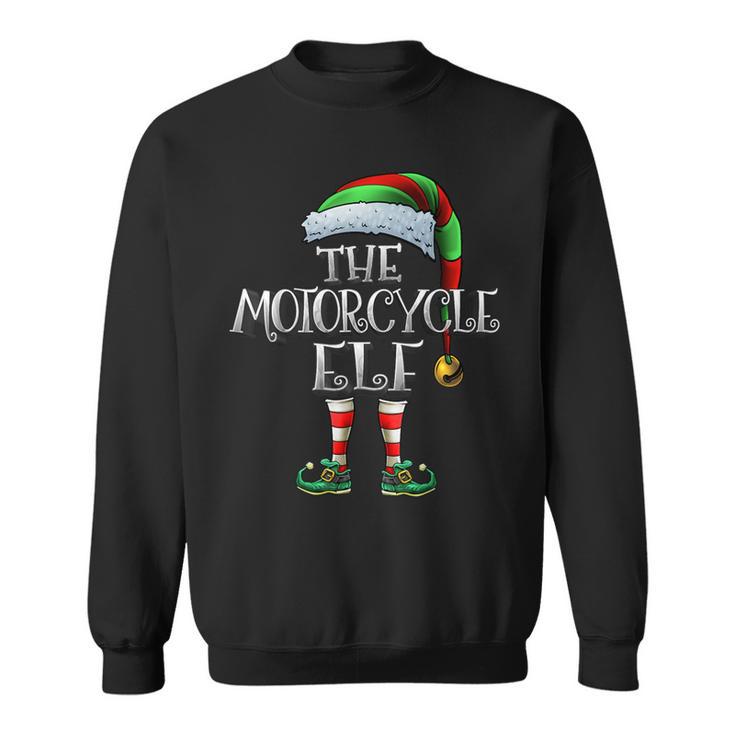 Motorcycle Elf Matching Family Motorcycle Christmas Sweatshirt