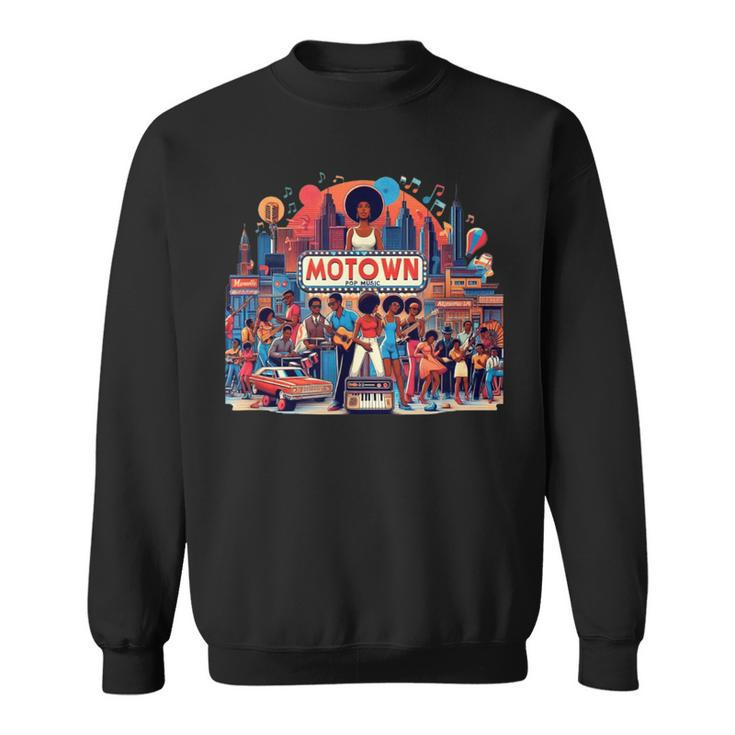 Motown Era Nostalgic Music Sweatshirt