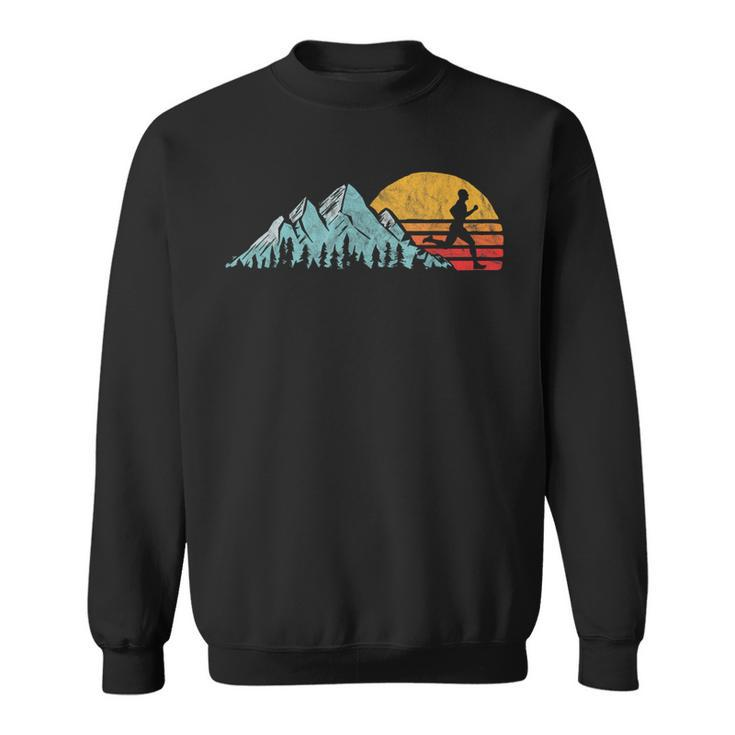 Mountain Runner Retro Style Vintage Running Sweatshirt