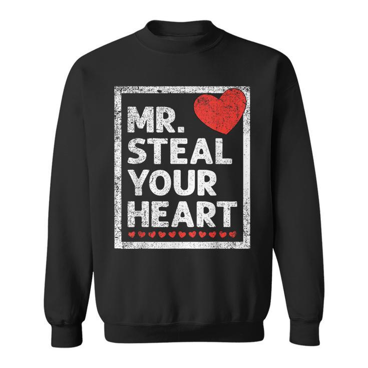 Mr Steal Your Heart Valentines Day Love Boys Sweatshirt