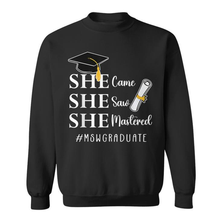 Msw Master’S Degree Master Of Social Work Graduation Sweatshirt