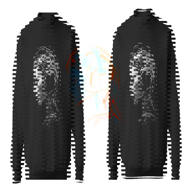 Mujeres Auriculares Arte Abstracto Arte Gráfico Mujer Camisa de entrenamiento
