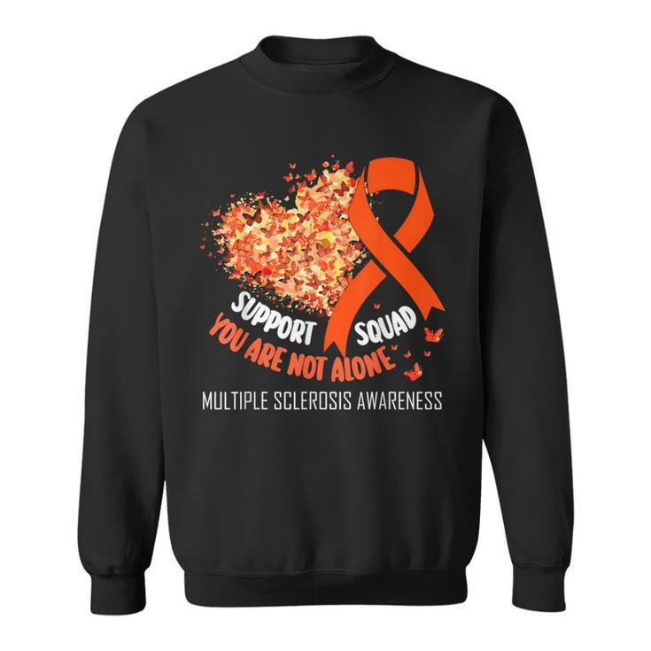 Multiple Sclerosis Ribbon Support Squad Ms Awareness Sweatshirt