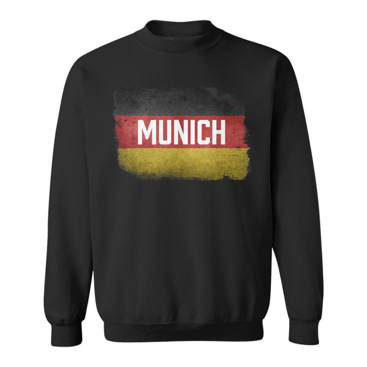 Munich Germany German Flag Vintage Souvenir Sweatshirt