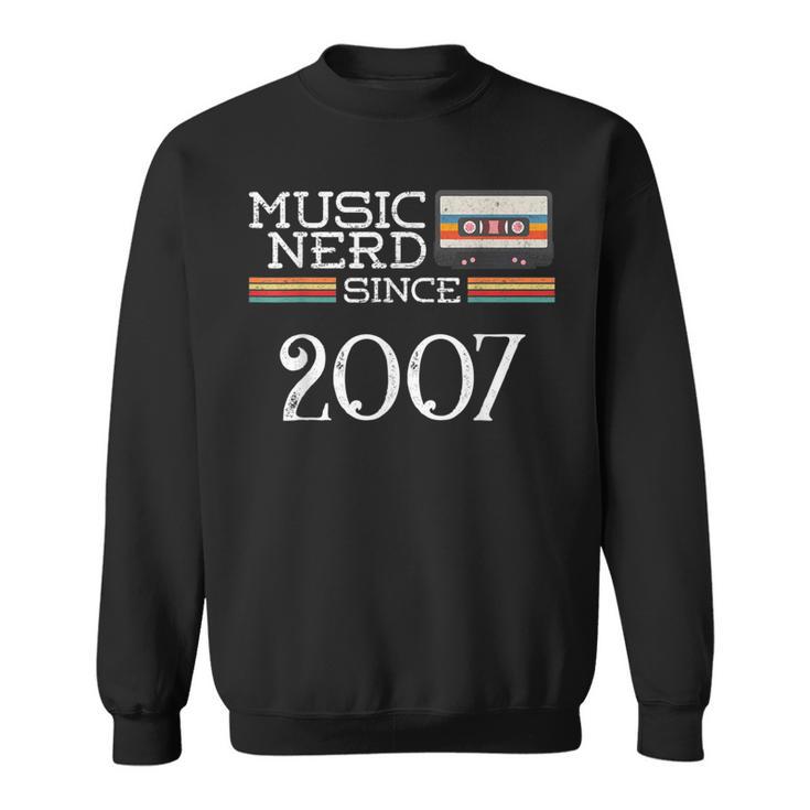 Music Nerd Since 2007 13Th Birthday Music Lover Musical Sweatshirt