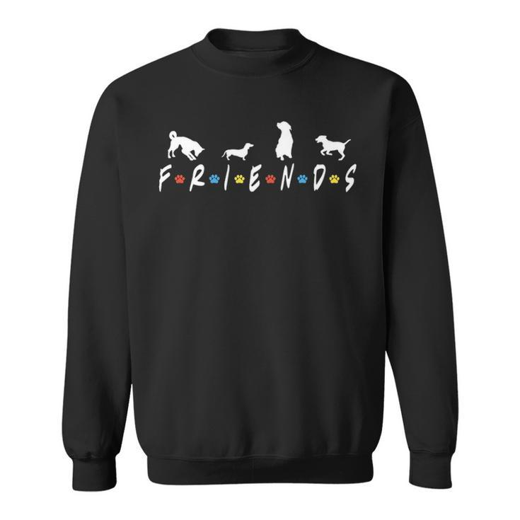 National Dog Day For Dog Lovers Rescue Dog Paw Print Sweatshirt
