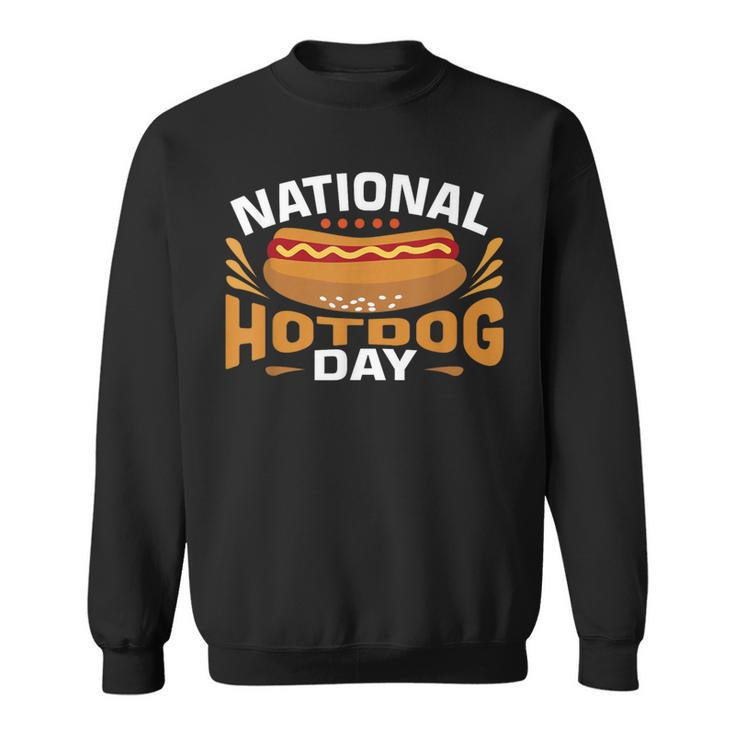 National Hot Dog Day Hotdog Sweatshirt