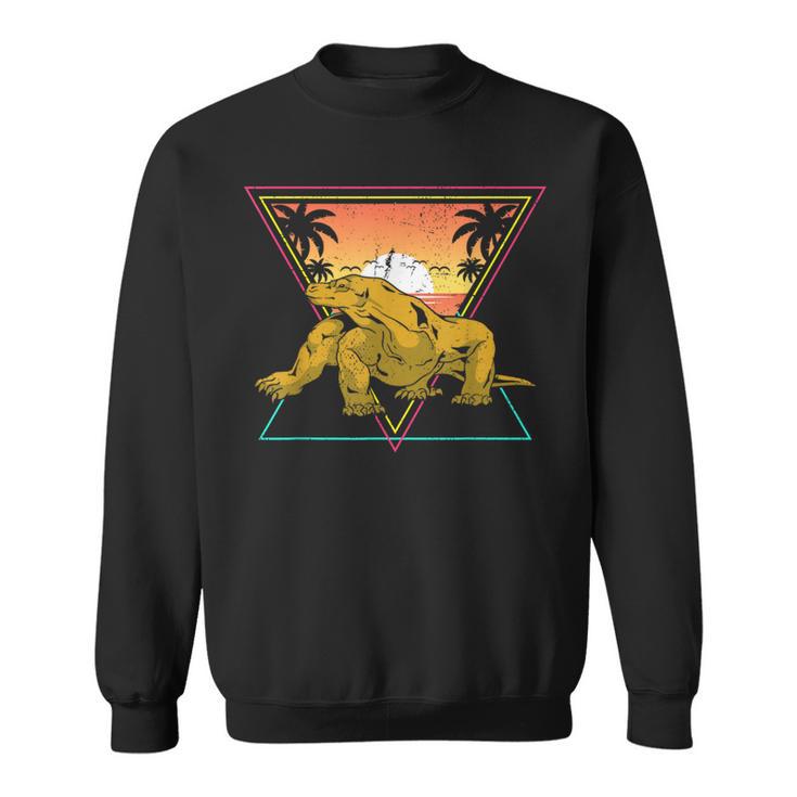 Nature Tropical Lizard Reptile Animal Sunset Komodo Dragon Sweatshirt