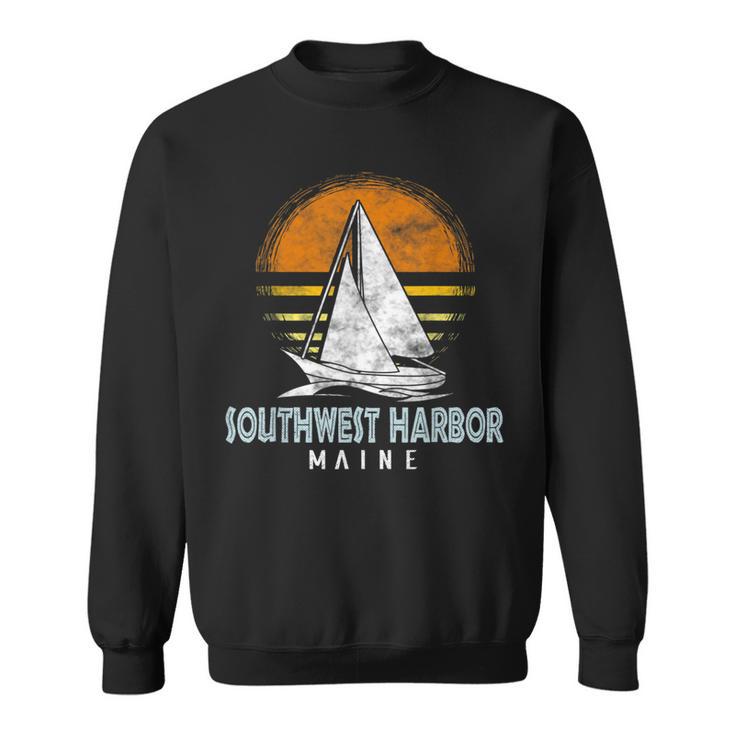 Nautical Boat Southwest Harbor Maine Yacht Club Sweatshirt