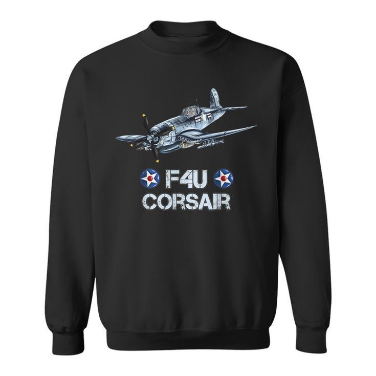 Navy Aviator F4u Corsair Ww2 Aircraft Carrier Fighter Sweatshirt