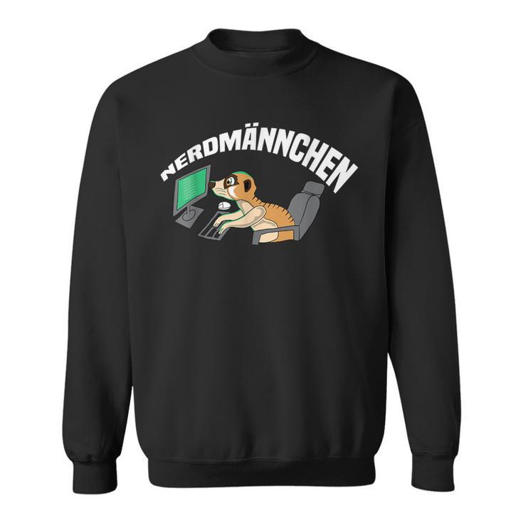 Nerdmännchen Programmer Gaming Meerkat Gamer Sweatshirt