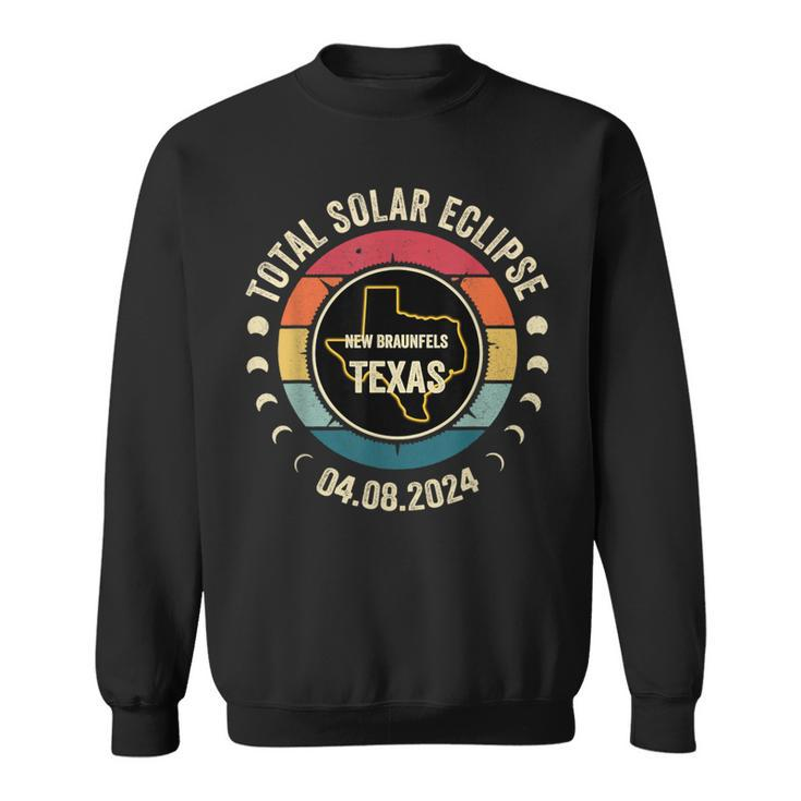 New Braunfels Texas Total Solar Eclipse 2024 Sweatshirt