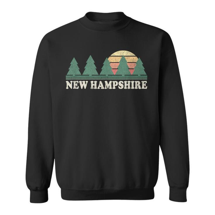 New Hampshire Nh Vintage Retro 70S Graphic Sweatshirt