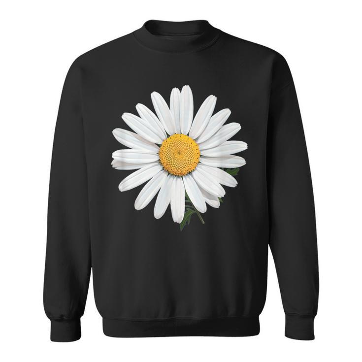Nice White Daisies Flower Sweatshirt