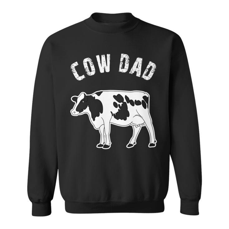 Niedliche Kuh Papa Illustration Liebhaber Landwirt Für Sweatshirt