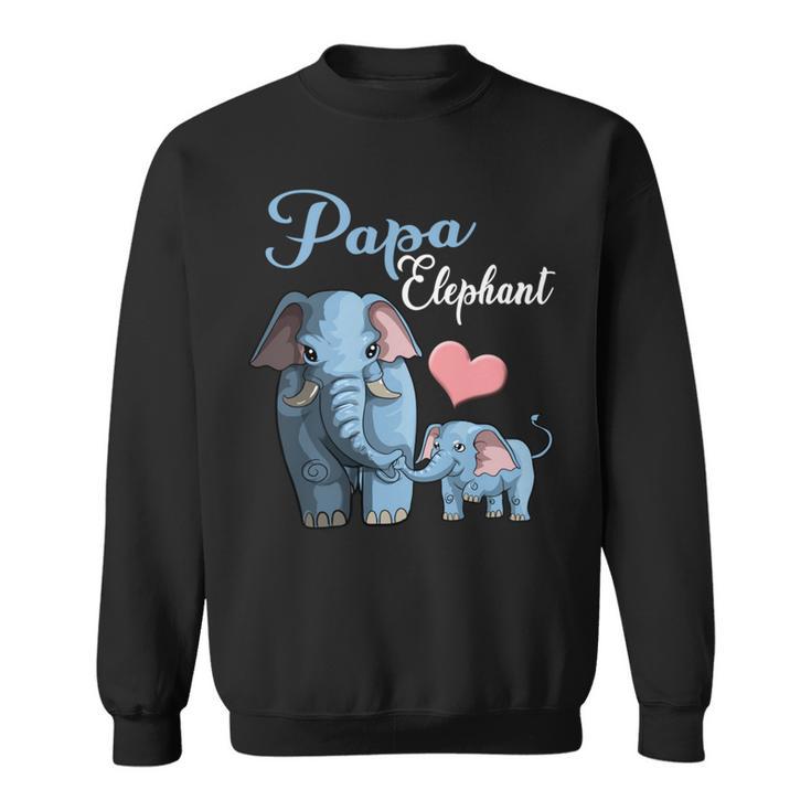 Niedliche Papa Elefant Schwangerschaftsankündigung Babyparty Sweatshirt