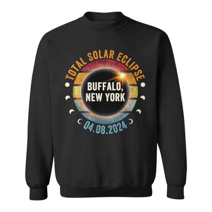 North America Total Solar Eclipse 2024 Buffalo New York Usa Sweatshirt