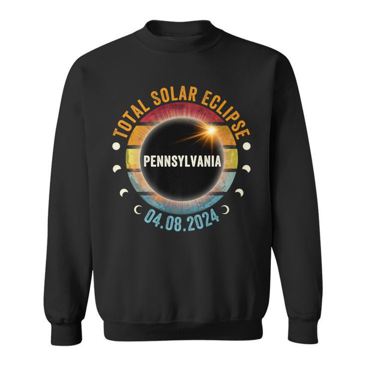North America Total Solar Eclipse 2024 Pennsylvania Usa Sweatshirt