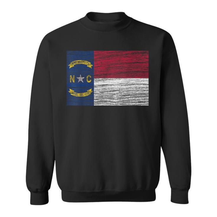 North Carolina State Flag Vintage Distressed Nc Sweatshirt