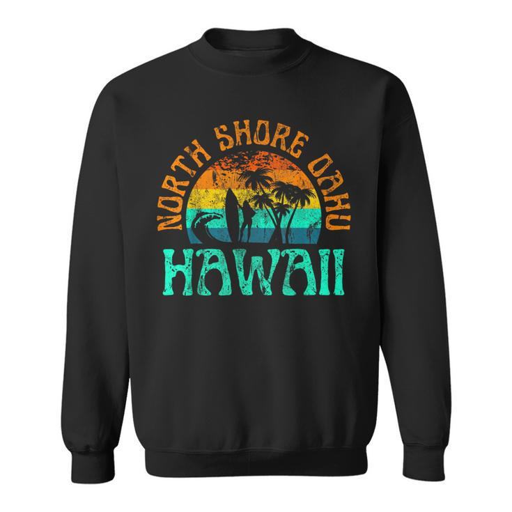 North Shore Oahu Hawaii Surf Beach Surfer Waves Girls Sweatshirt