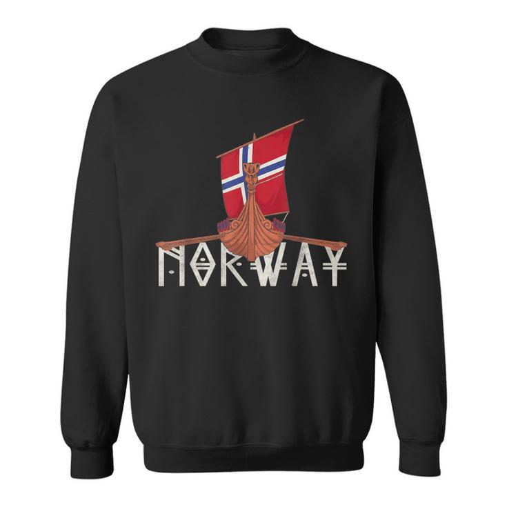 Norwayiking Ship Norge Flag Sweatshirt