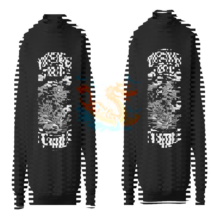 Nunca Eres Demasiadoiejo Para Remar Dragon Boat Racing Team Men Camisa de entrenamiento