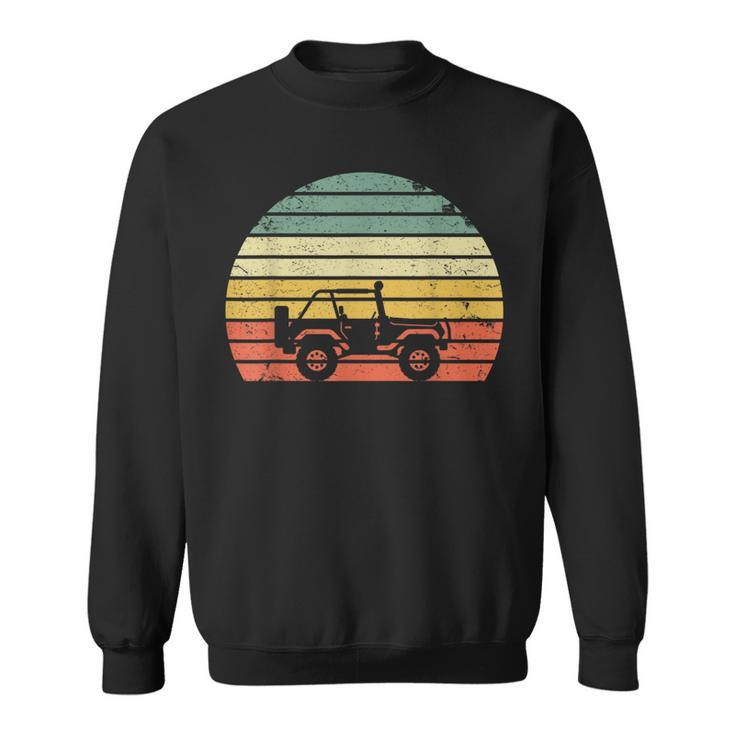 Off Road Vintage Retro Sunset Off Road 4X4 Sweatshirt