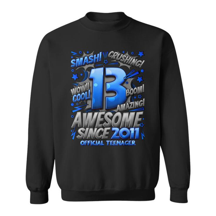Official Nager 13Th Birthday Comic Style 13 Year Old Boy Sweatshirt