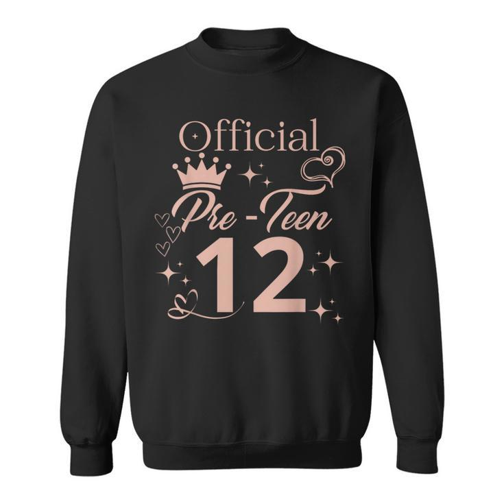 Official Pre-N 12 Rose Theme Girl's 12Th Birthday Party Sweatshirt
