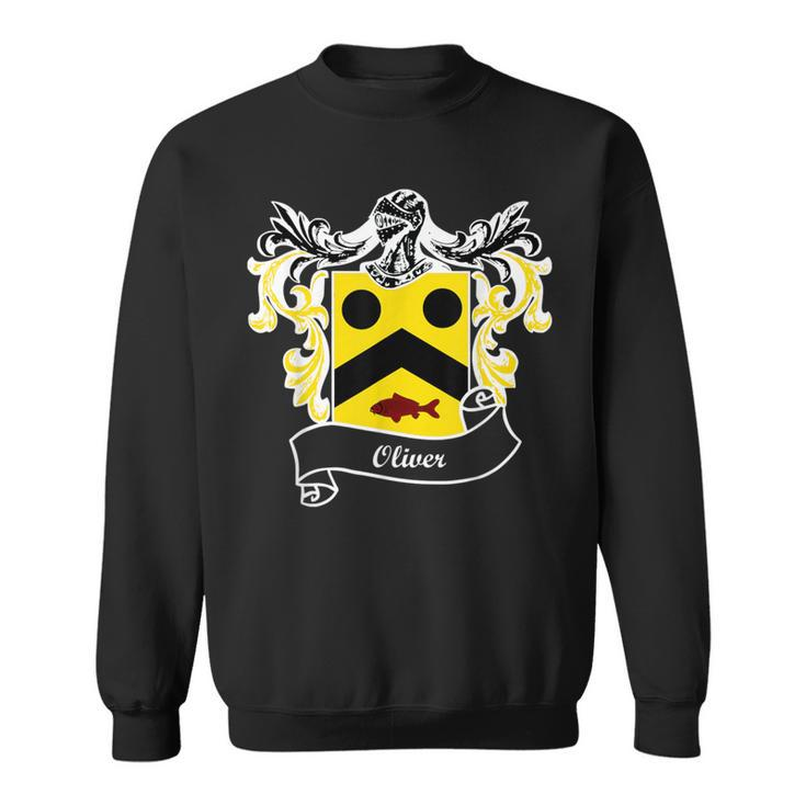 Oliver Coat Of Arms Surname Last Name Family Crest Sweatshirt