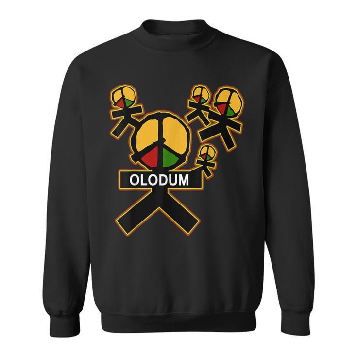 Olodum Music Festival Logo Grey Navy Black Sweatshirt