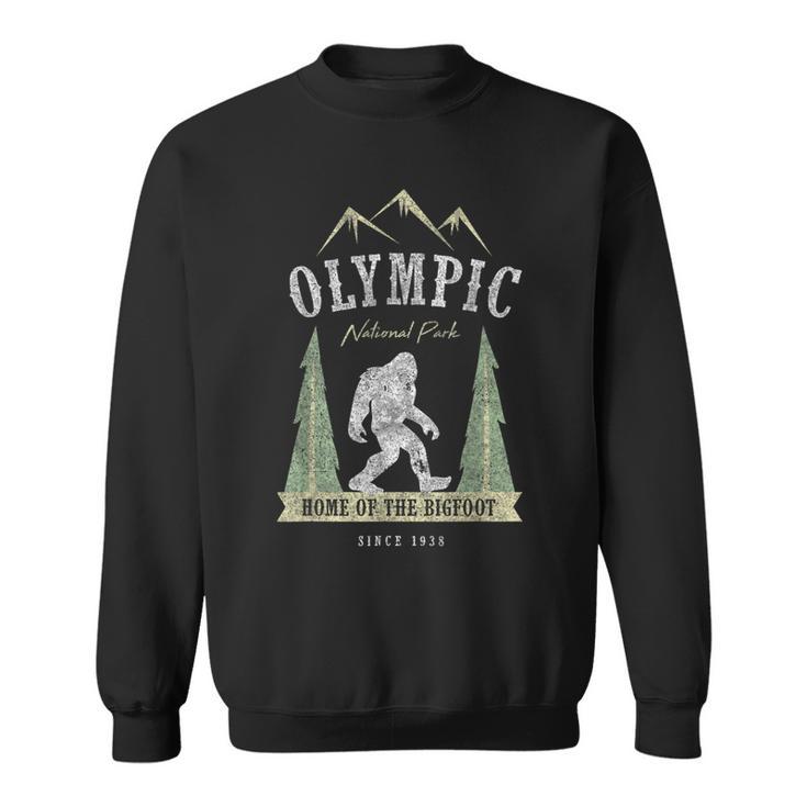 Olympic National Park Vintage Bigfoot Washington Sweatshirt