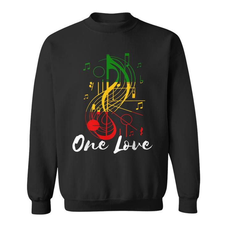 One Love Rastafarian Reggae Music Rastafari Roots Reggae Sweatshirt