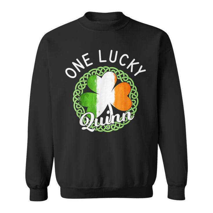 One Lucky Quinn Irish Family Name Sweatshirt