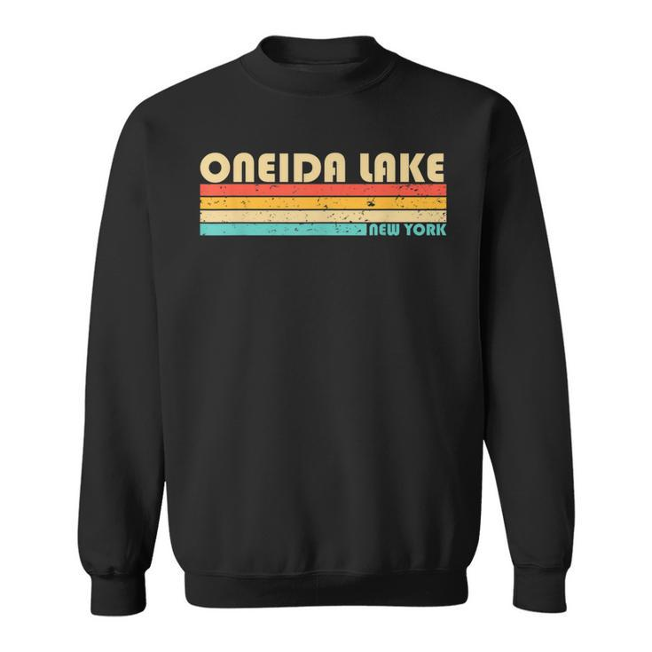 Oneida Lake New York Fishing Camping Summer Sweatshirt