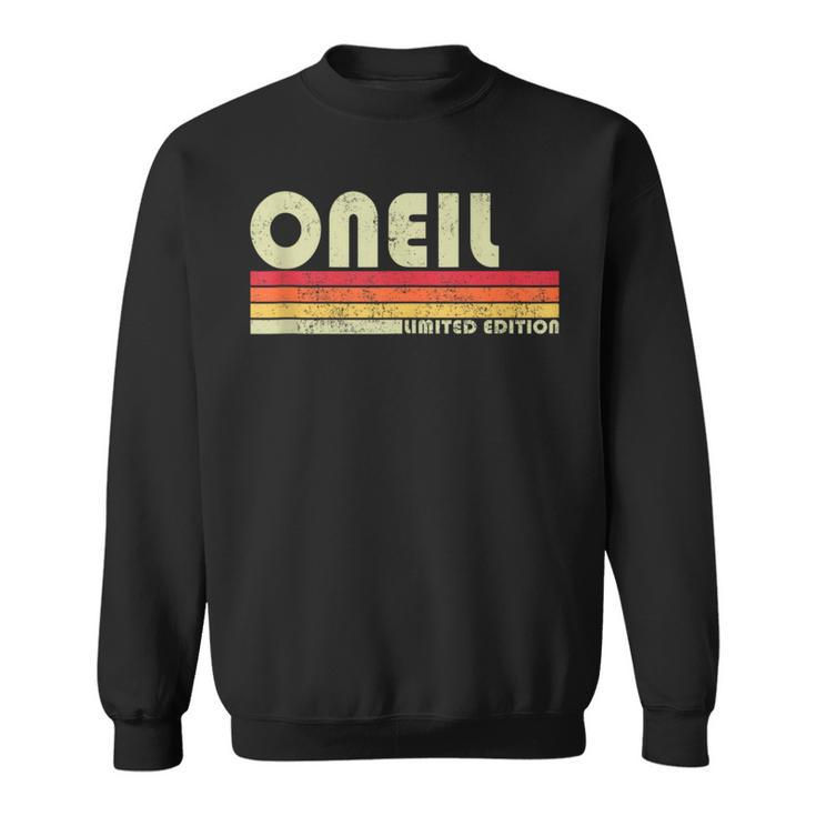 Oneil Surname Retro Vintage 80S 90S Women Sweatshirt