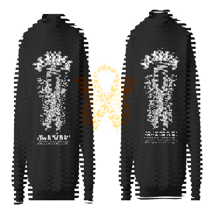 Orange Ribbon Resist The Storm Kidney Cancer Awareness Sweatshirt