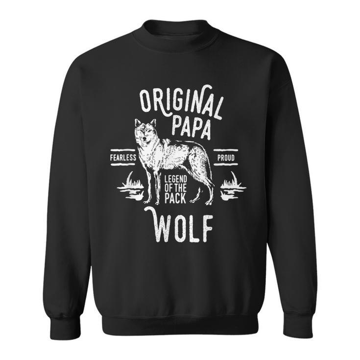 Original Papa Wolf Anführer Des Rudel-S Sweatshirt