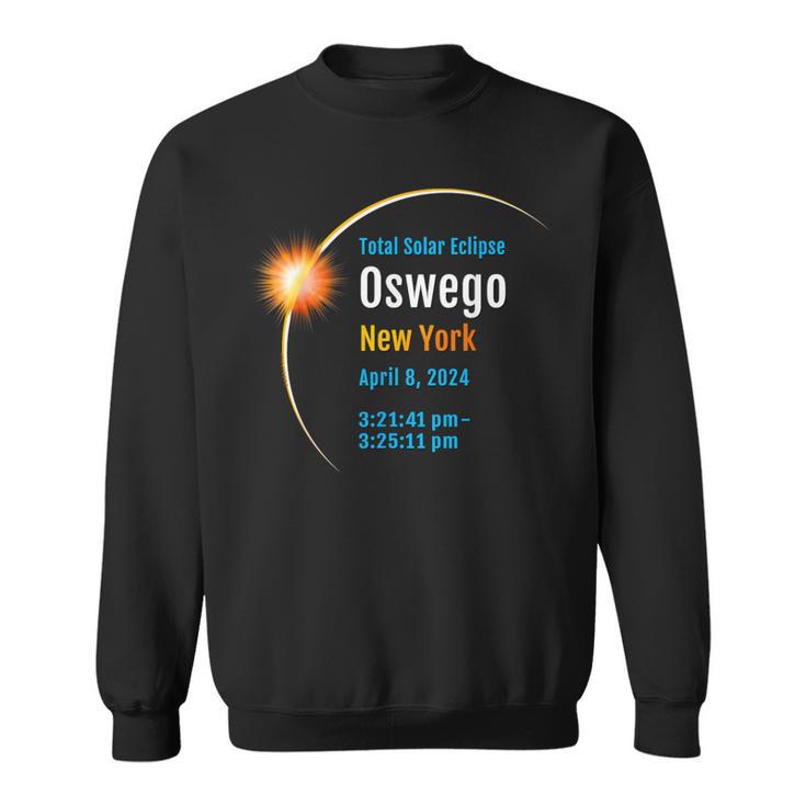 Oswego New York Ny Total Solar Eclipse 2024 1 Sweatshirt