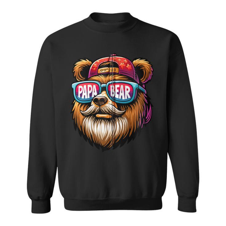 Papa Bär Papa Bearatertagsgeschenk Für Papa Spruch Lustig Kapuzenjacke Sweatshirt