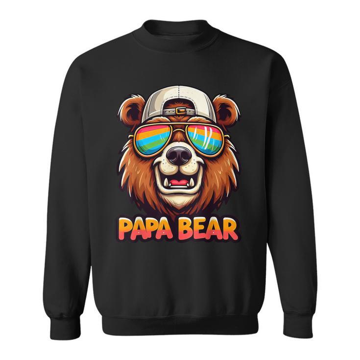 Papa Bär Papa Bearatertagsgeschenk Für Papa Spruch Lustig Sweatshirt