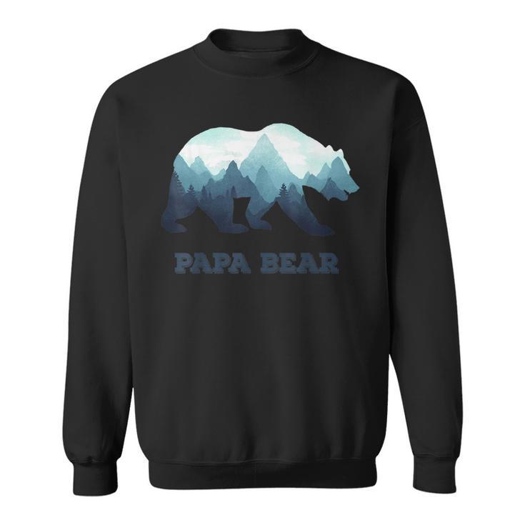 Papa Bear Wildlifeatertagsgeschenk Für Papa Papa Oder Dada Sweatshirt