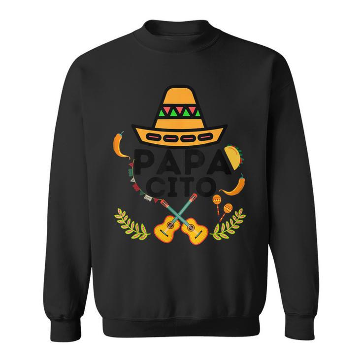 Papa-Familie Cinco De Mayo Passendes Paar Mexikanischer Papacito Sweatshirt