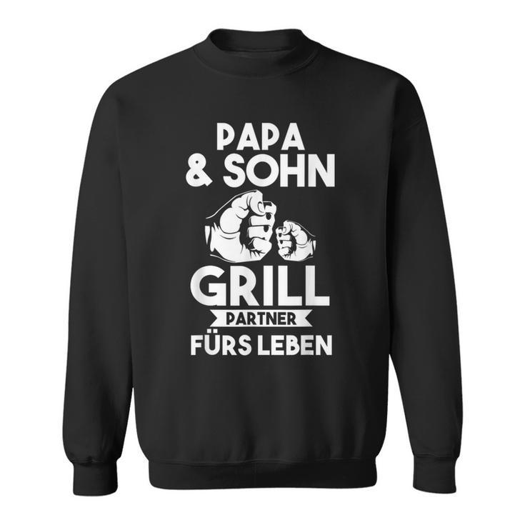 Papa Und Sohn Grillmeister Grilling Sweatshirt