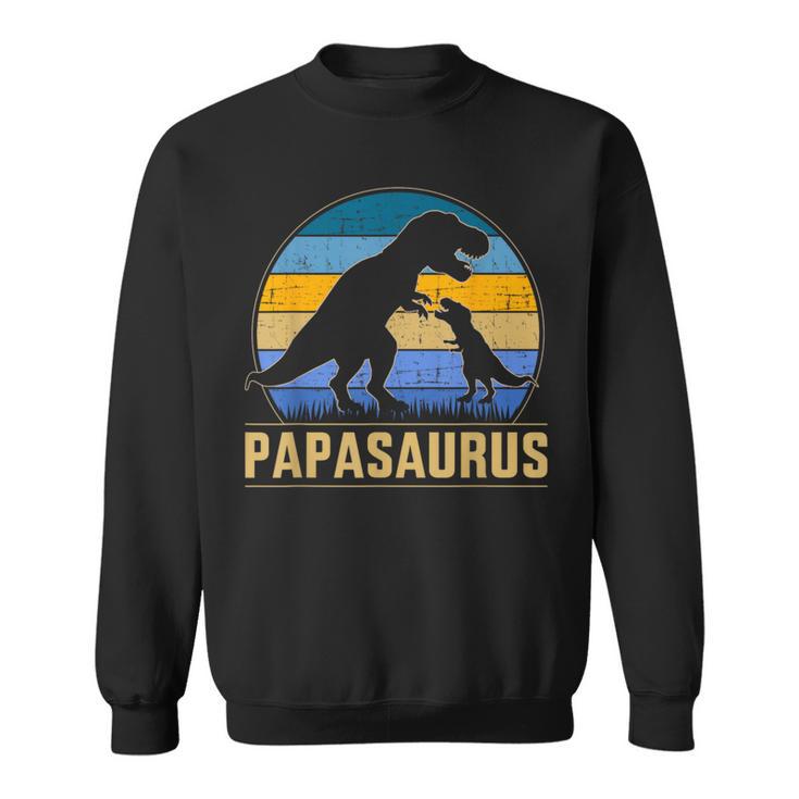 Papasaurus Für Papa Zumatertag Weihnachten Geburtstag Sweatshirt